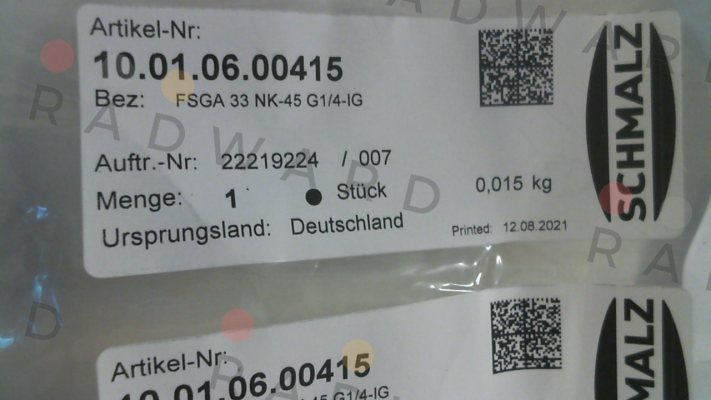 Schmalz-FSGA 33 NK-45 G1/4-IG price