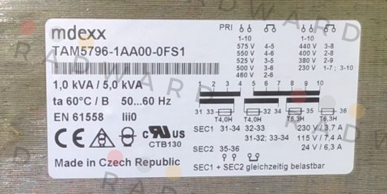 Mdexx-TAM5796-1AA00-0FS1 price