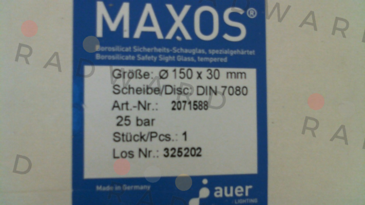 Maxos-Type: DIN 7080 150x30mm price