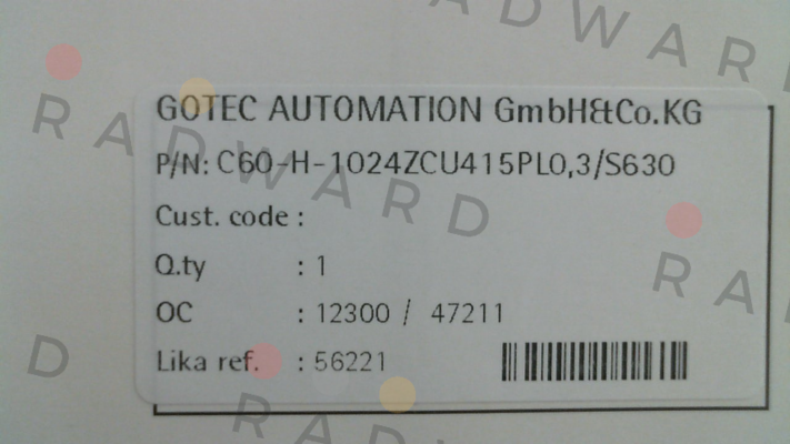Lika-C60-H-1024ZCU415PL0,3/S630 price