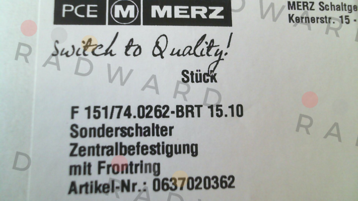 Merz-F 151/74.0262-B15.10 price