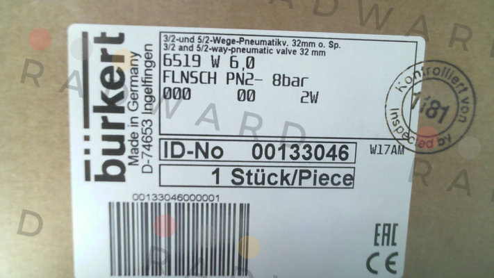 Burkert-p/n: 00133046, Type: 6519 price