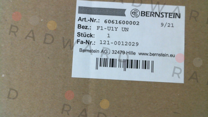 Bernstein-P/N: 6061600002 Type: F1-U1Y UN price