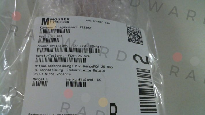 TE Connectivity (Tyco Electronics)-FCA-125-AY4 price