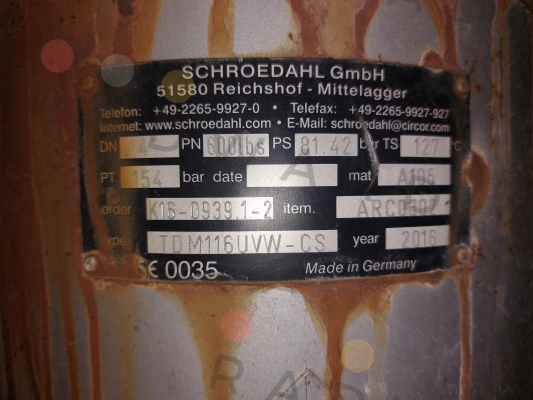 Schroedahl-TDM116UVW-CS price