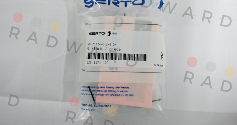 Serto-P/N: 128.1171.120 Type: SO 21124-6-3/8 OR price