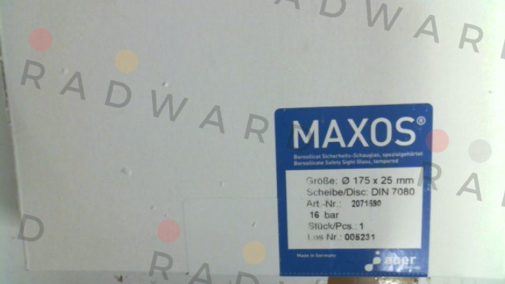 Maxos-DIN 7080 175 x 25 mm price