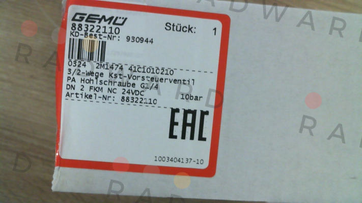 Gemü-2M1474 41C1010210, Type: 0324 / 88322110 price