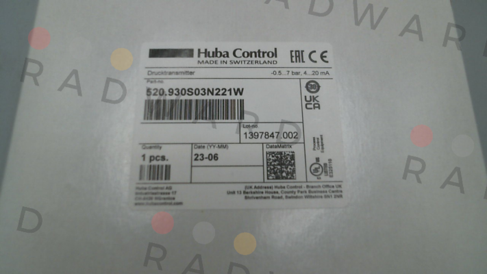 Huba Control-520.930S03N221W price