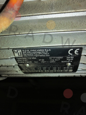 M.G.M MOTORI-BAK 112 MB4 price