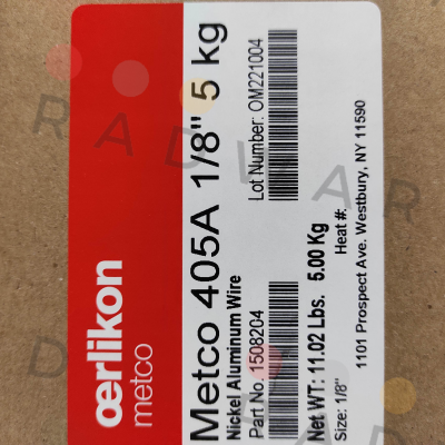 Oerlikon Metco-1508204 (3004 Plant) - 405A 1/8" 5 kg price