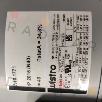 Wistro-17.10.1771 price
