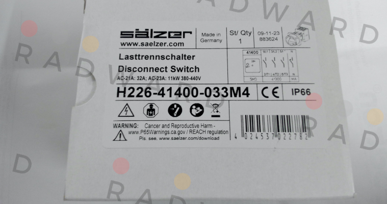 Salzer-H226-41400-033M4 price