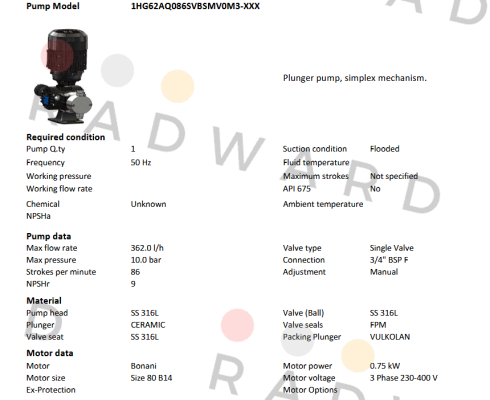 Obl-1HG62AQ086SVBSMV0M3-XXX price