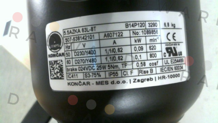 Koncar-M 5.5AZKA 63L-8T B14 507-638142101 price