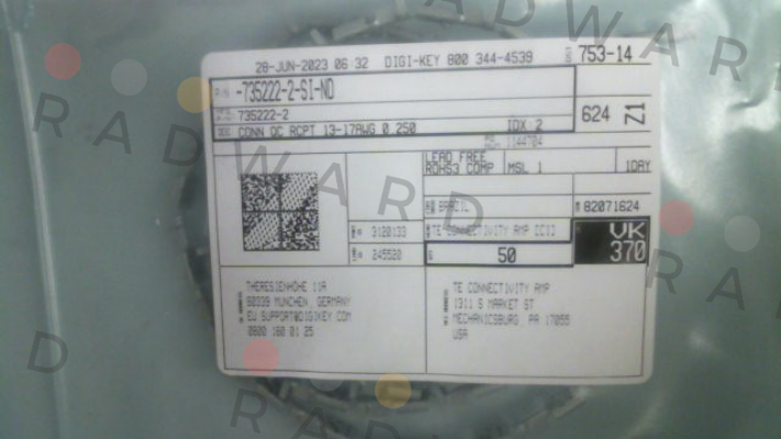 TE Connectivity (Tyco Electronics)-735222-2 price