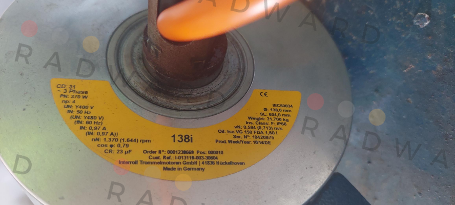 Interroll-MI-DM0138 DM1383-CAA0+70G5FCH-607mm price