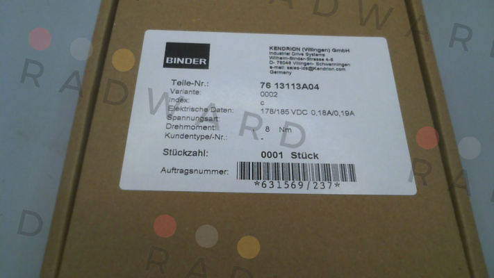 Binder-76 13113 A04 price