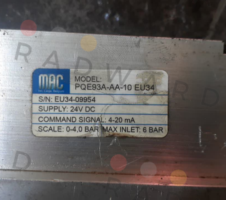 МAC Valves-PQE93A-AA-10 EU34 price