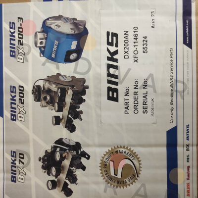 Binks-DX200AN price