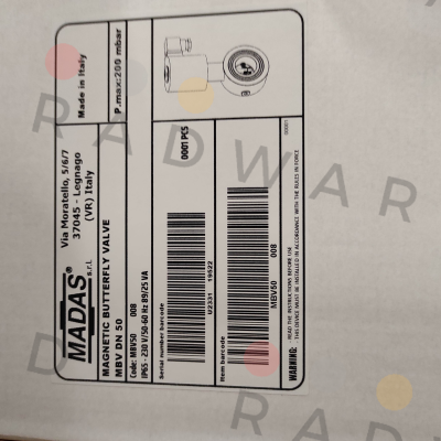Madas-MBV50 008 price
