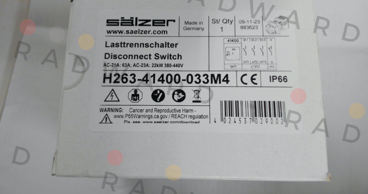 Salzer-H263-41400-033M4 price