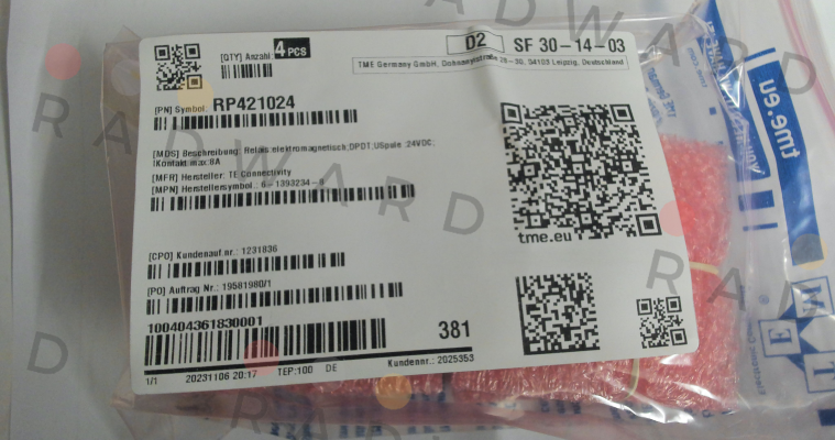 Schrack-6-1393234-8 / RP421024 price