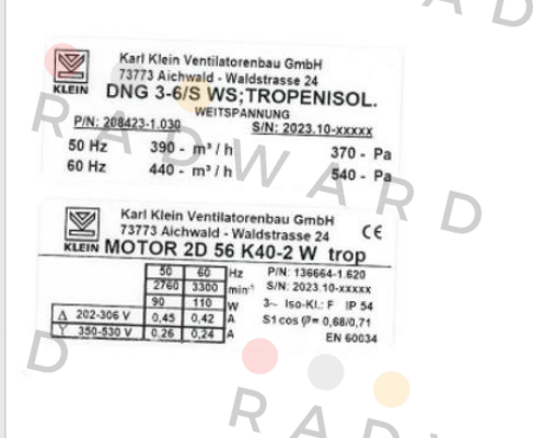 Karl Klein-2D 56 K40-2 W/S price