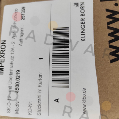 Klinger Born-4500.0219/SK-D-12 price
