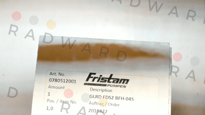 Fristam-0780512001 / GLRD-FDS2 BFH-045 price