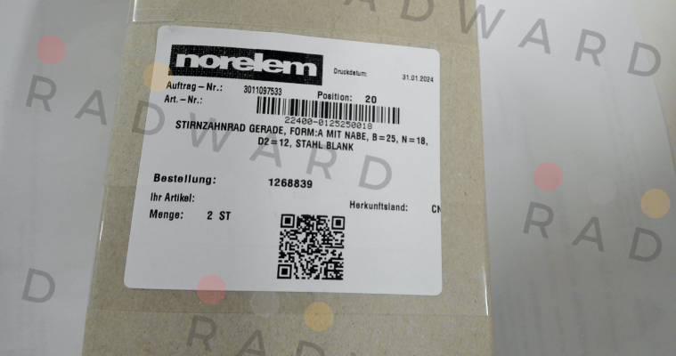 Norelem-22400-0125250018 price