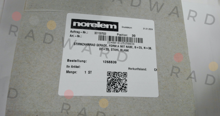 Norelem-22400-0125250038 price