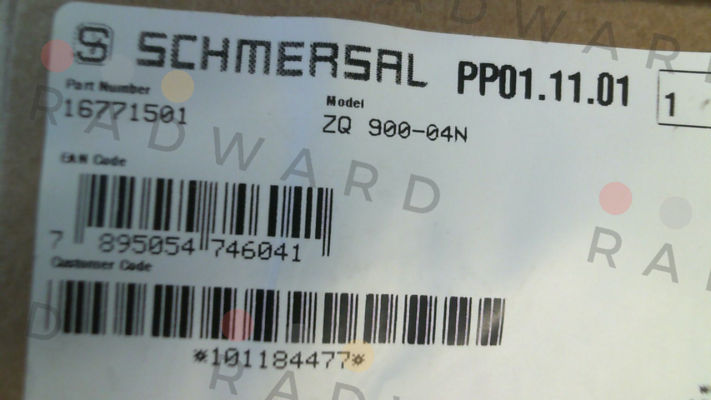 Schmersal-p/n: 101184477, Type: ZQ 900-04N price