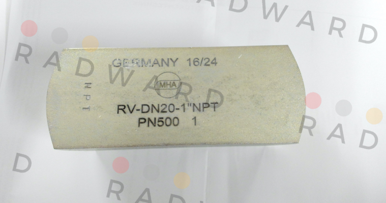 Mha Zentgraf-RV – 1“ NPT – DN 20 – PN 500 - 1 – 26489 price