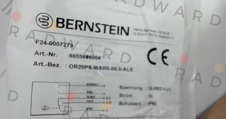 Bernstein-6655686004     OR20PS-MAR5-06.0-ALET price