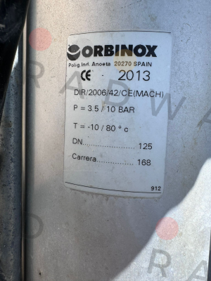 Orbinox-DIR/2006/42/CE(MACH) DN 125 price