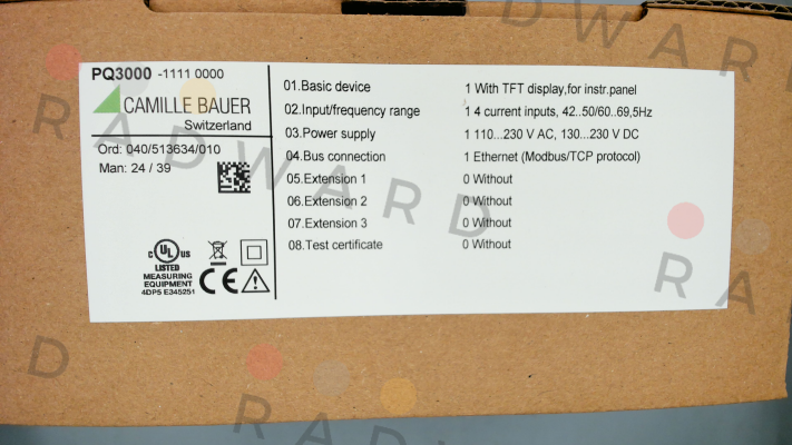 Camille Bauer-PQ3000-11110000 price