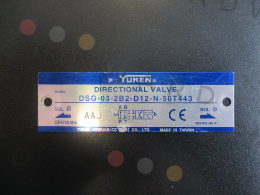 Yuken-DSG-03-2B2-D12-N-50T443,obsolete,replacement by DSG-03-2B2-D12-N-50  price