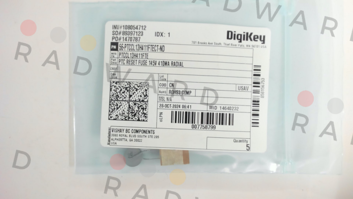 Vishay-PTCCL13H411FTE price