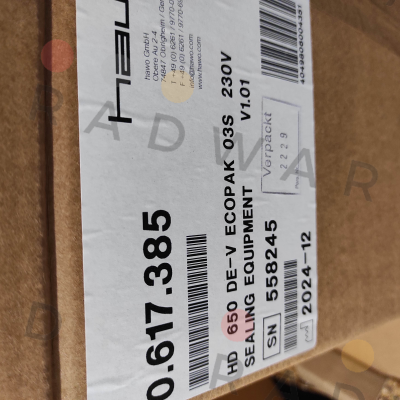HAWO-ECOPAK 03 S / PN: 0.617.385 price