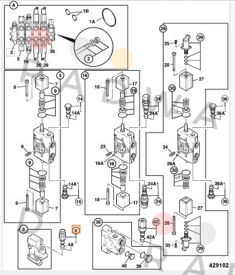 Husco-JCB Valve relief price