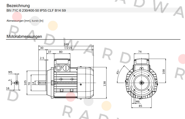 Bonfiglioli-BN 71C 6 price