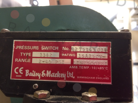 Bailey & Mackey-Type 1382 price