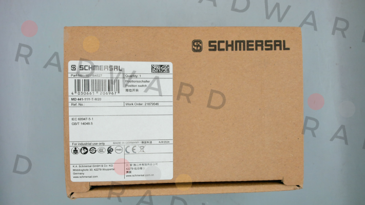 Schmersal-p/n: 101164827, Type: MD 441-11Y-T-M20 price