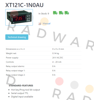 Dixell-XT121C-1N0AU price