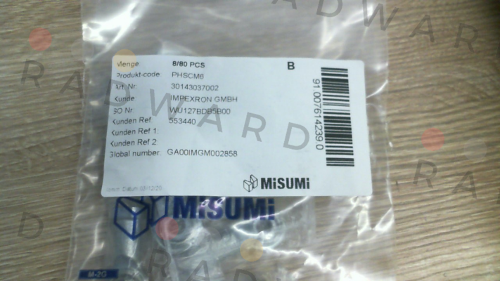 Misumi-PHSCM6 price