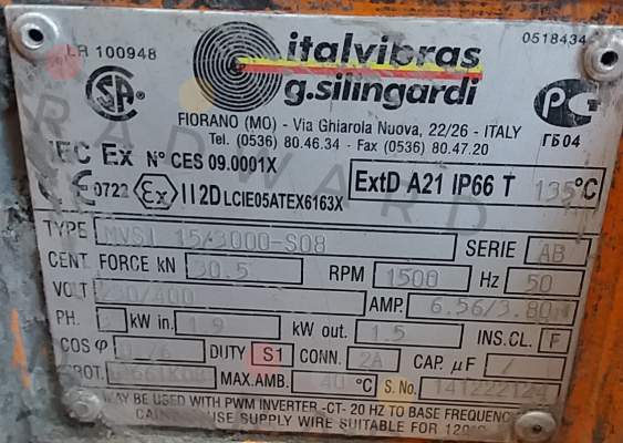 Italvibras-MVSI 15/3000-S08 price