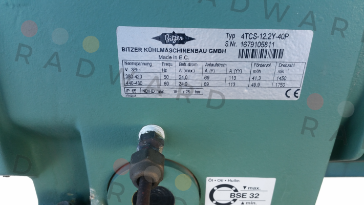 Bitzer-4TCS-12.2Y-40P - obsolete (replaced by 4TES-12Y-40P 400V)  price