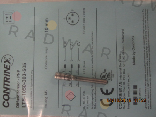 Contrinex-p/n: 620-200-785, Type: LTS-1050-303-505 price