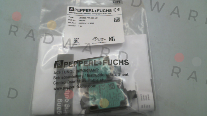 Pepperl-Fuchs-p/n: 233249, Type: UBE800-F77-SE3-V31 price